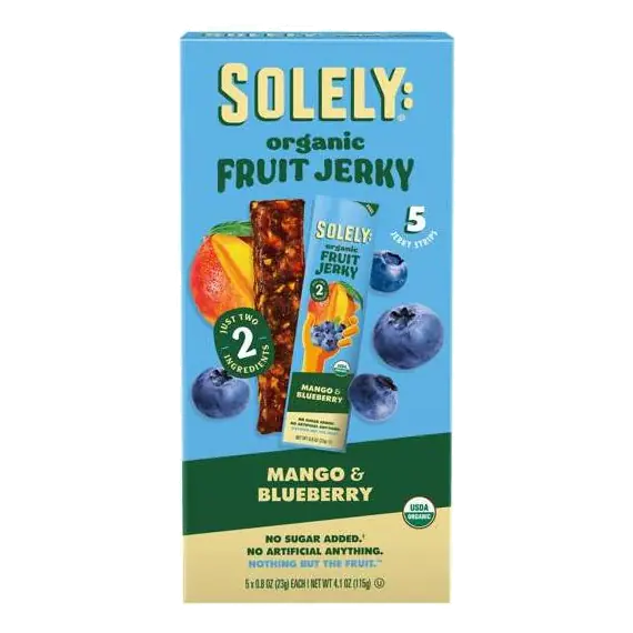 Solely Fruit Snack Jerky, 4.1oz/5ct