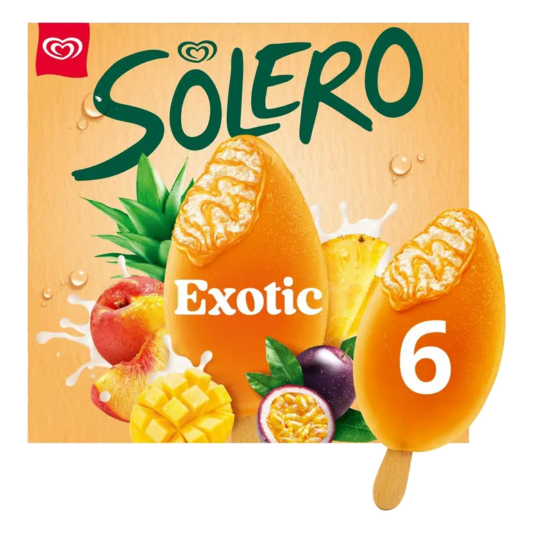 6 x 90ml Exotic Ice Cream Lollies