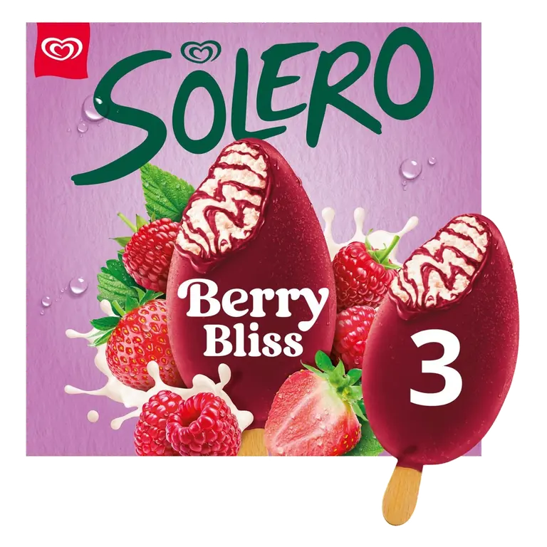 Berry Bliss Ice Cream Sticks 3 x 90ml