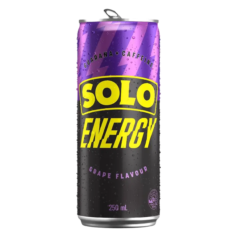Energy Drink Grape Flavour Can Grape