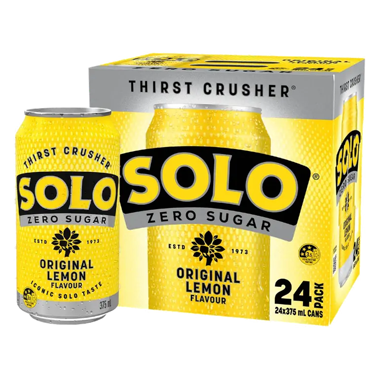 Zero Sugar Original Lemon Soft Drink Cans