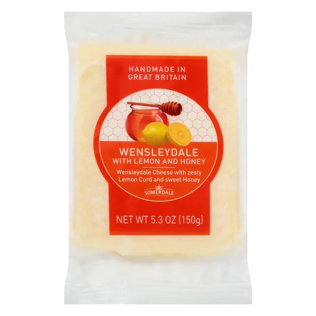 Imported Wensleydale Cheese with Lemon & Honey Wedge