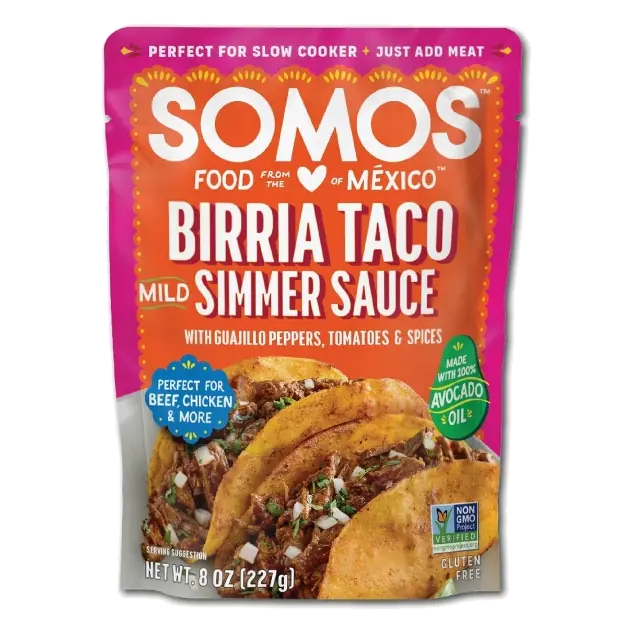 SOMOS FOODS Birria Taco Sauce, 8oz: Tomato Flavor