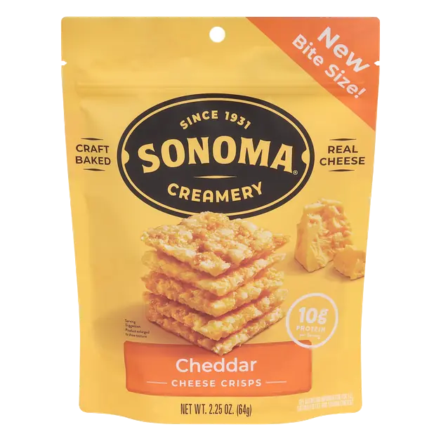 Gluten Free Cheddar Cheese Crisps Crackers