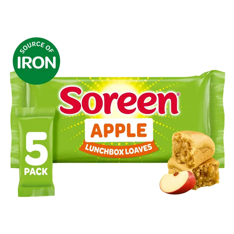 Apple Lunchbox Loaf Bars x5