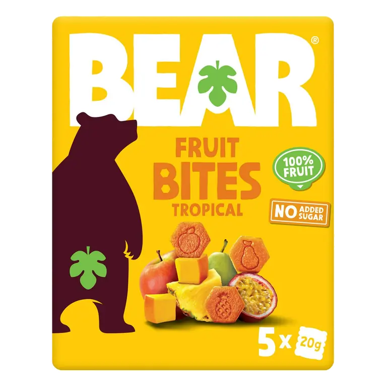 BEAR Fruit Bites Tropical 5x20g