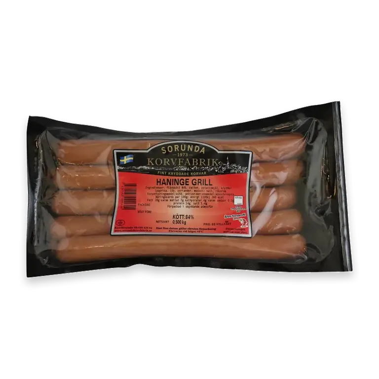 Haninge grill 84% kötthalt 500g