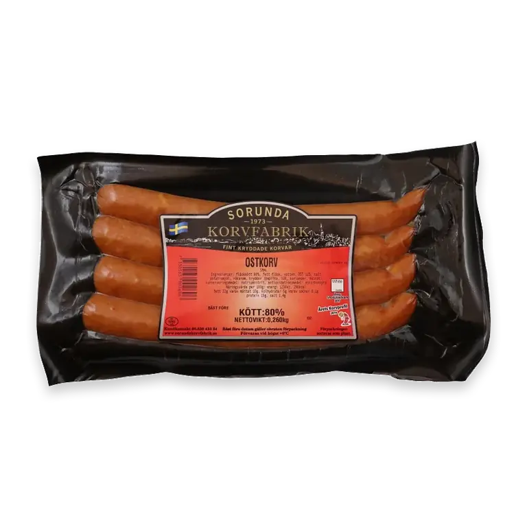 Ostkorv Smal 80% Kötthalt 260g