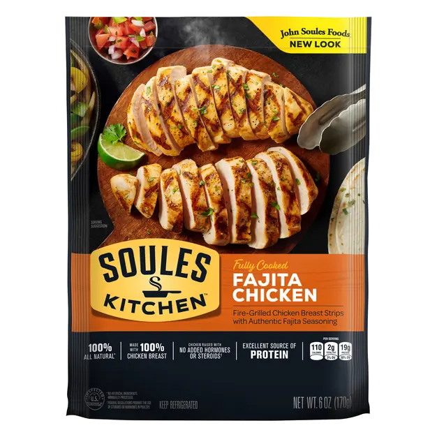 Fully Cooked Chicken Fajitas Breast Strips Refrigerated