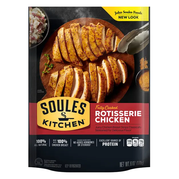 Rotisserie Seasoned Chicken Breast Strips Refrigerated