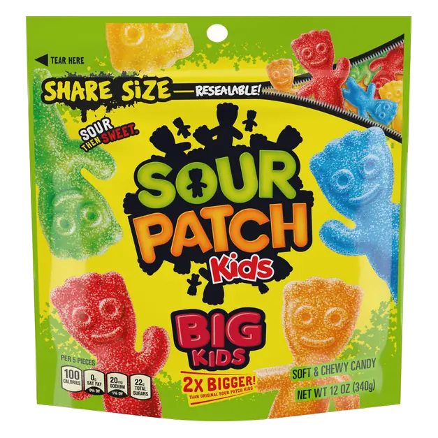Big Kids Sour Then Sweet Soft & Chewy Candy Share Size