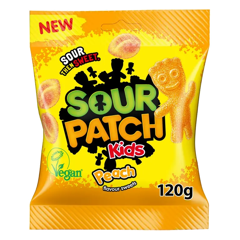 120g Peach Flavour Sweets Bag