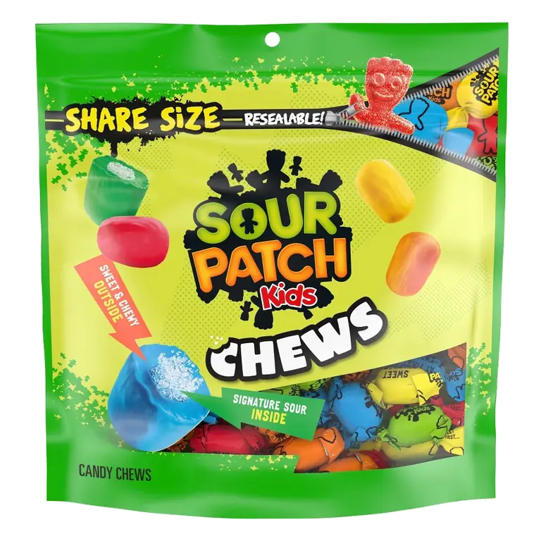 SOUR PATCH KIDS Chews Soft & Chewy Candy Share Size, 8.1oz