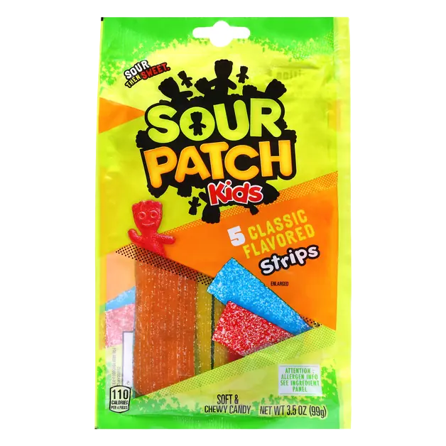 Kids Classic Flavored Soft & Chewy Candy Strips - 5 ct