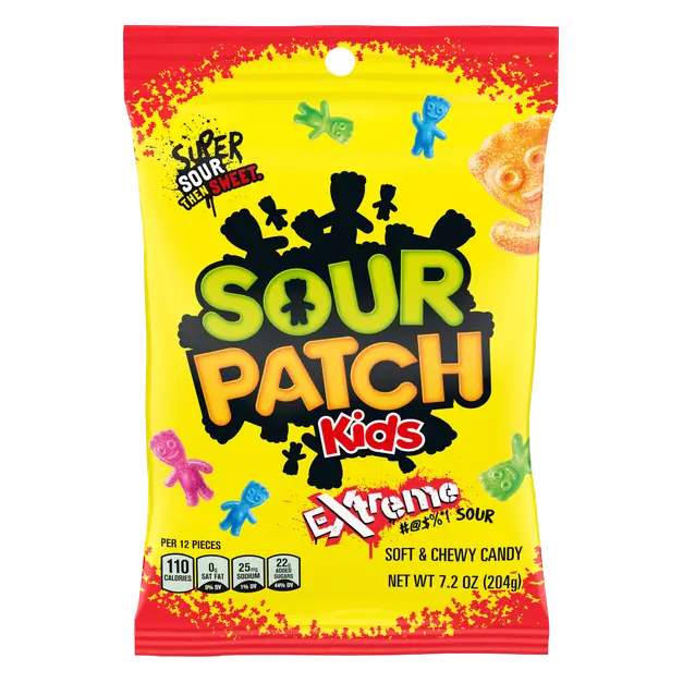 Kids Extreme Sour Then Sweet Soft & Chewy Candy