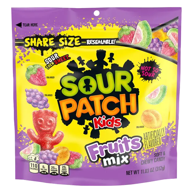 Kids Fruits Mix Soft & Chewy Candy Share Size
