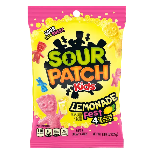 Kids Lemonade Fest Sour Then Sweet Soft & Chewy Candy