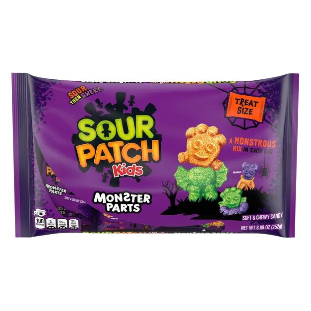 Kids Monster Parts Soft & Chewy Gummy Halloween Candy - 18 ct