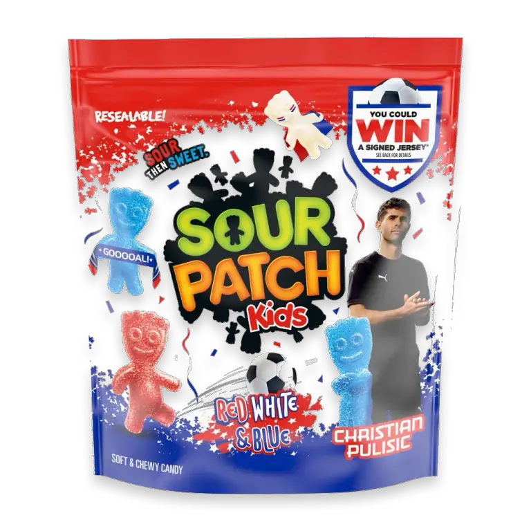 Red White & Blue Soft & Chewy Gummy Candy