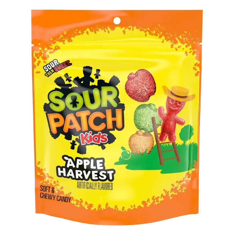 SOUR PATCH KIDS Apple Harvest Soft & Chewy Gummy Halloween Candy, 10oz