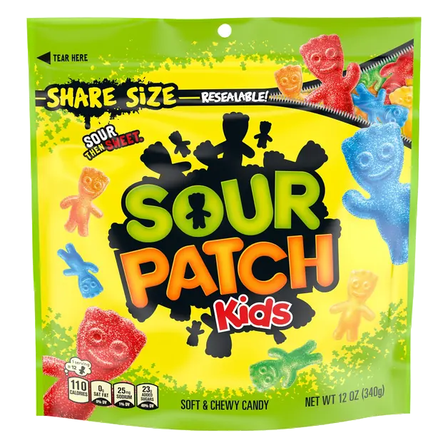 Kids Sour Then Sweet Soft & Chewy Candy Share Size