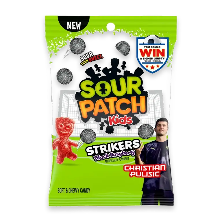 Strikers Black Raspberry Soft & Chewy Gummy Candy
