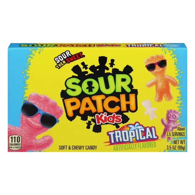Tropical Soft & Chewy Candy, Passion Fruit, Tropical Twist, Pineapple, Paradise Punch