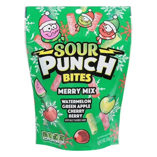 Merry Mix Watermelon, Green Apple, Cherry, Berry Candy Bites