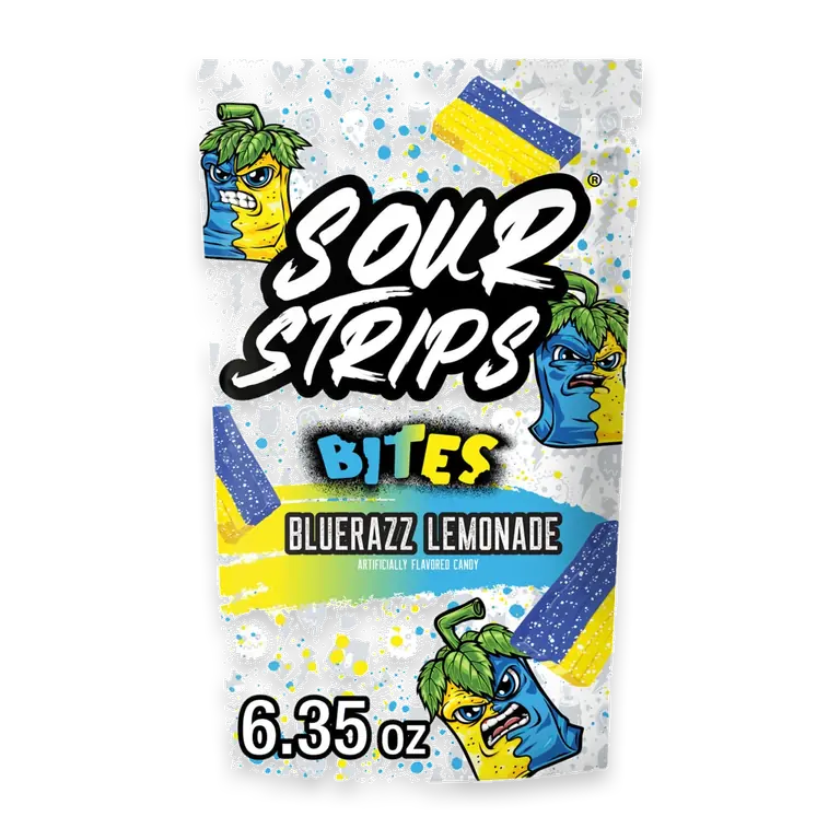 Bites Bluerazz Lemonade Flavored Chewy Candy Bag