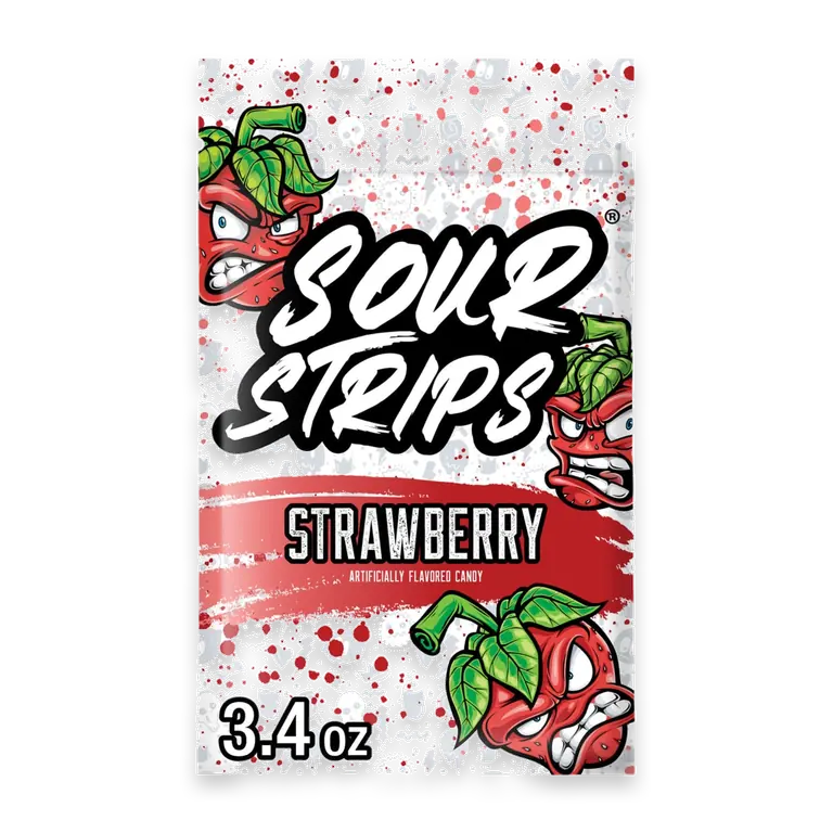 Strawberry Flavored Chewy Candy Bag