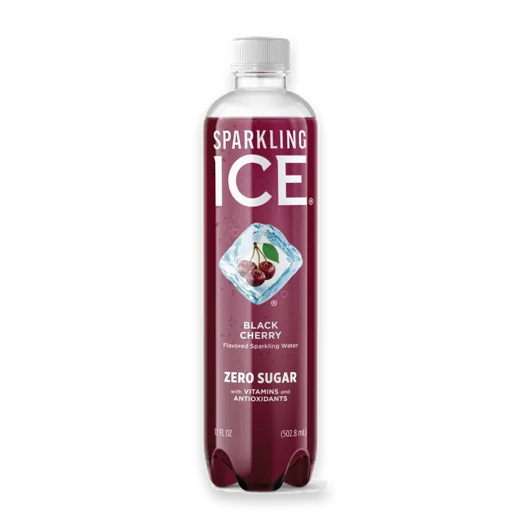 Black Cherry Flavored Sparkling Bottled Water