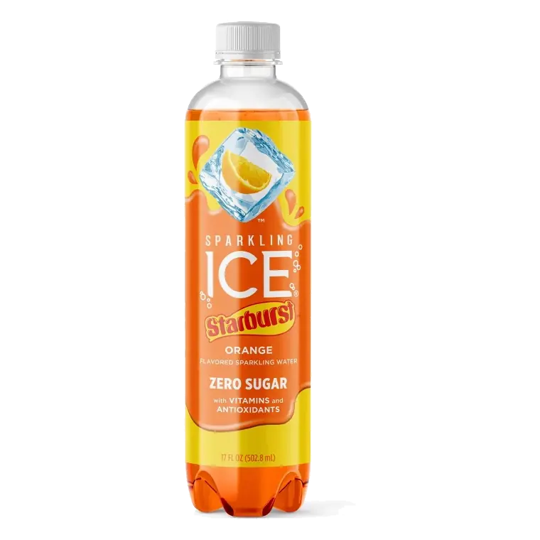Sparkling Ice Orange Starburst, 17 fl oz Bottle: Gluten-Free
