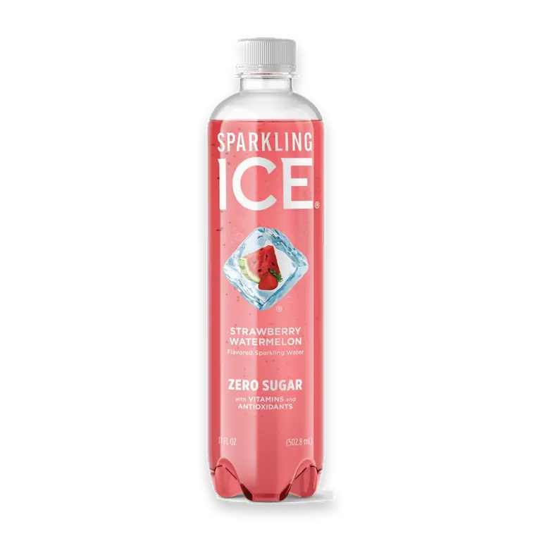 Strawberry Watermelon Flavored Sparkling Bottled Water
