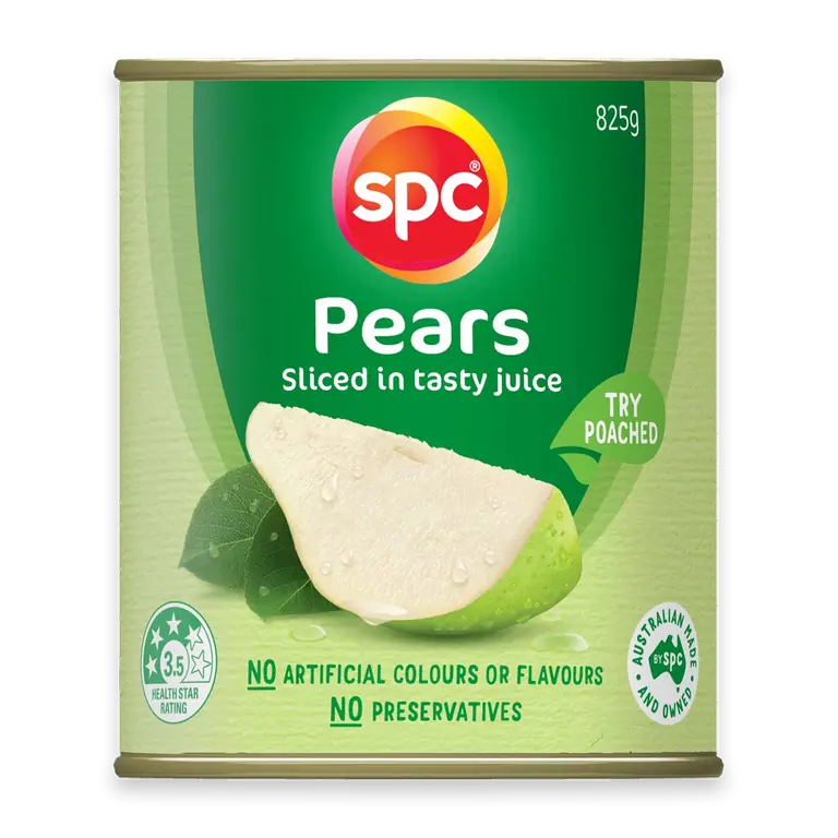 Pears Sliced In Juice No Added Sugar
