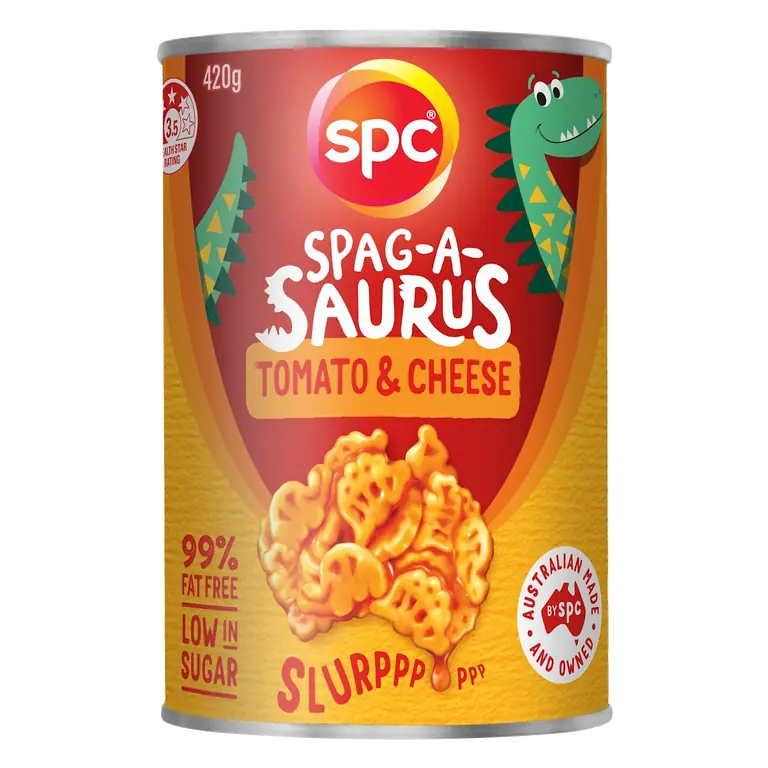 Spag-A-Saurus Tomato & Cheese