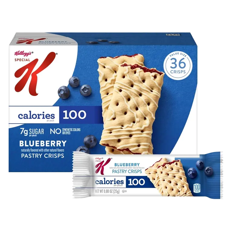 Special K Bars Blueberry Snack Bars Crisps, 15.84oz/36ct