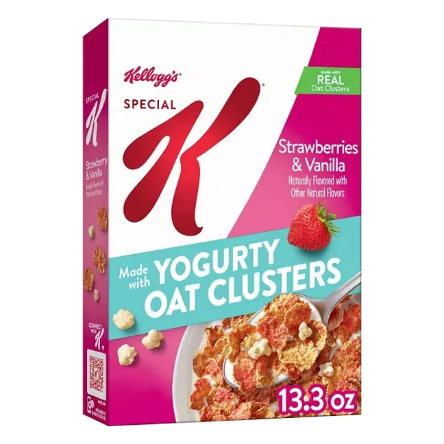 Breakfast Cereal, Strawberries and Vanilla