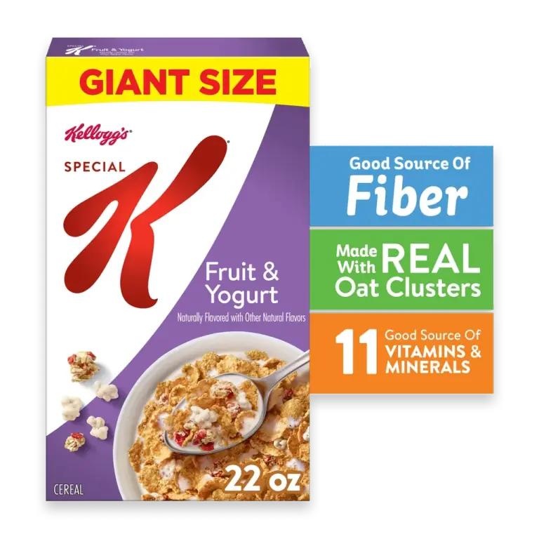 Kellogg's Special K Breakfast Cereal Fruit and Yogurt, Family Breakfast, 22 oz
