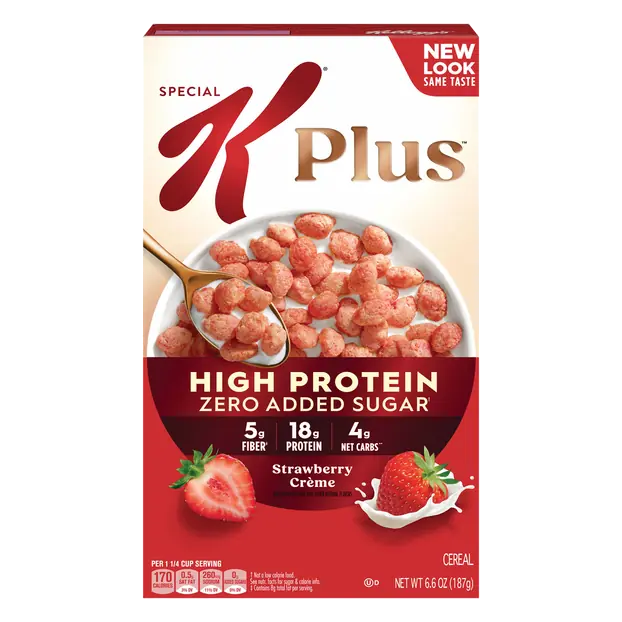 Plus Zero Added Sugar Strawberry Creme Cereal