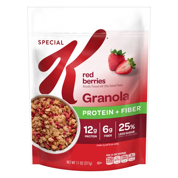 Red Berries Protein Granola Cereal