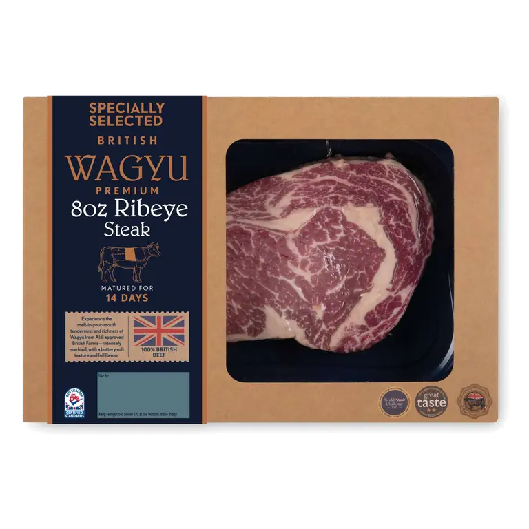 100% British Beef Wagyu Ribeye Steak