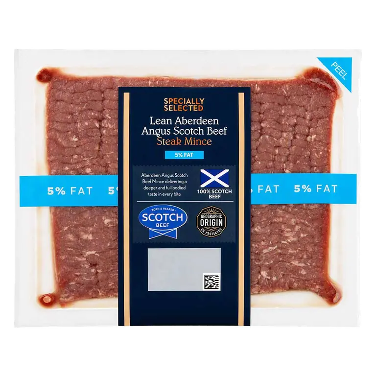 100% Scotch Beef Lean Aberdeen Angus Steak Mince 5% Fat