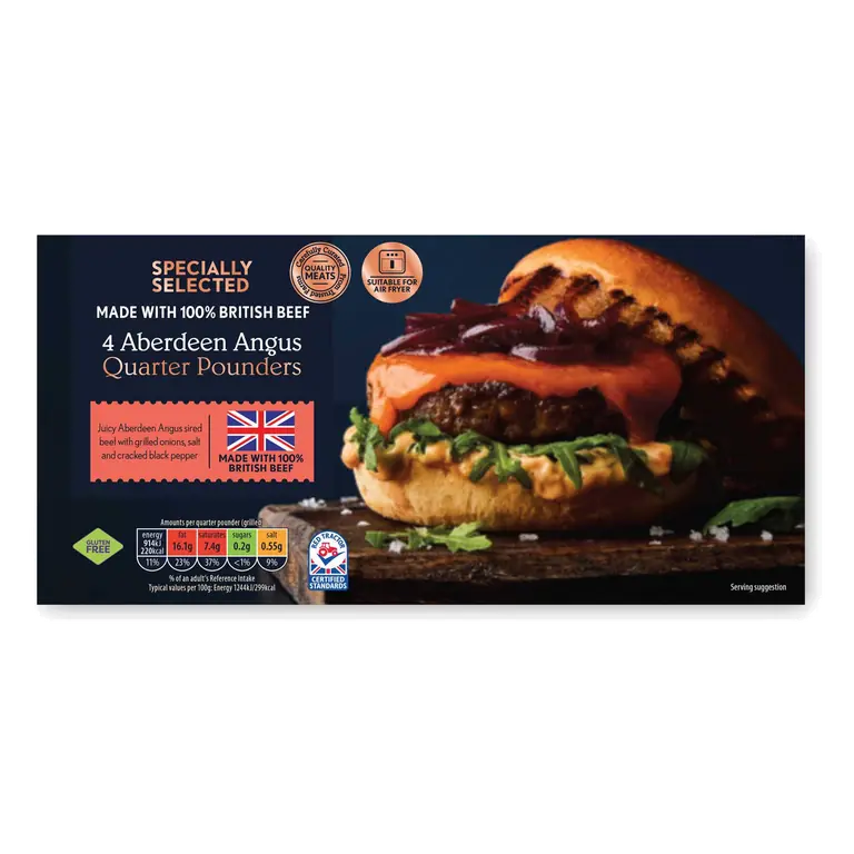 Aberdeen Angus Quarter Pounders 4 Pack