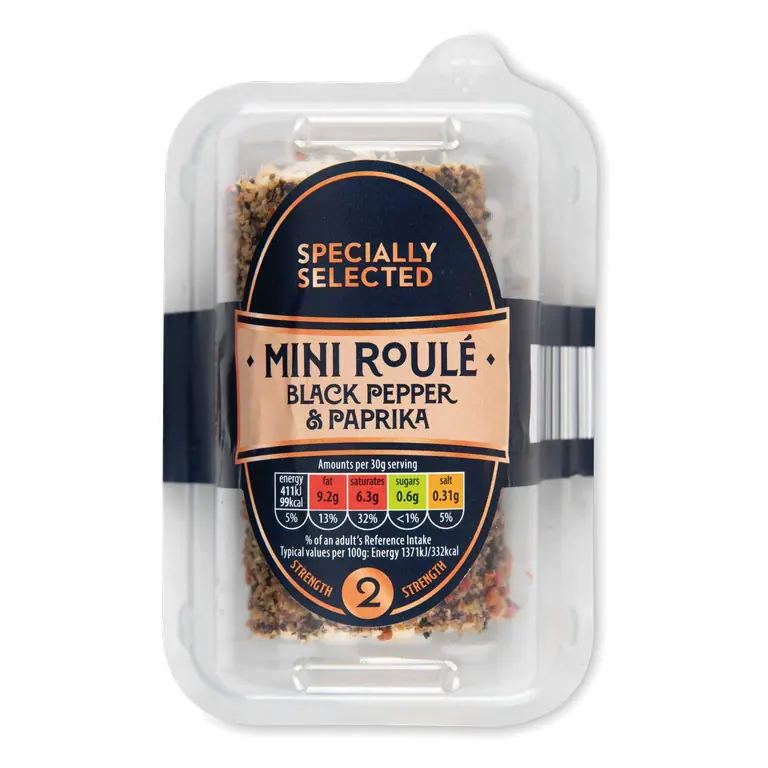 Black Pepper & Paprika Mini Roule Cheese