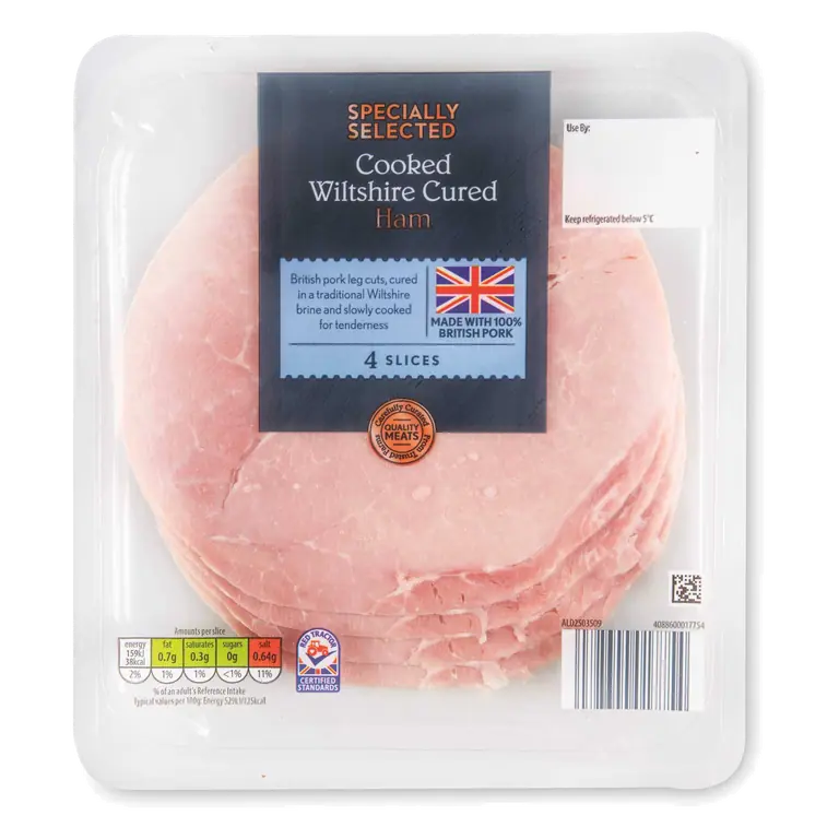 British Wiltshire Cured Ham 4 Slices