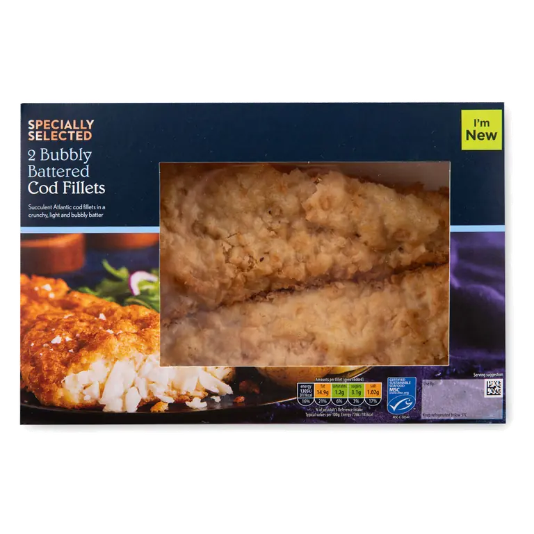 Bubbly Battered Cod 2 Pack