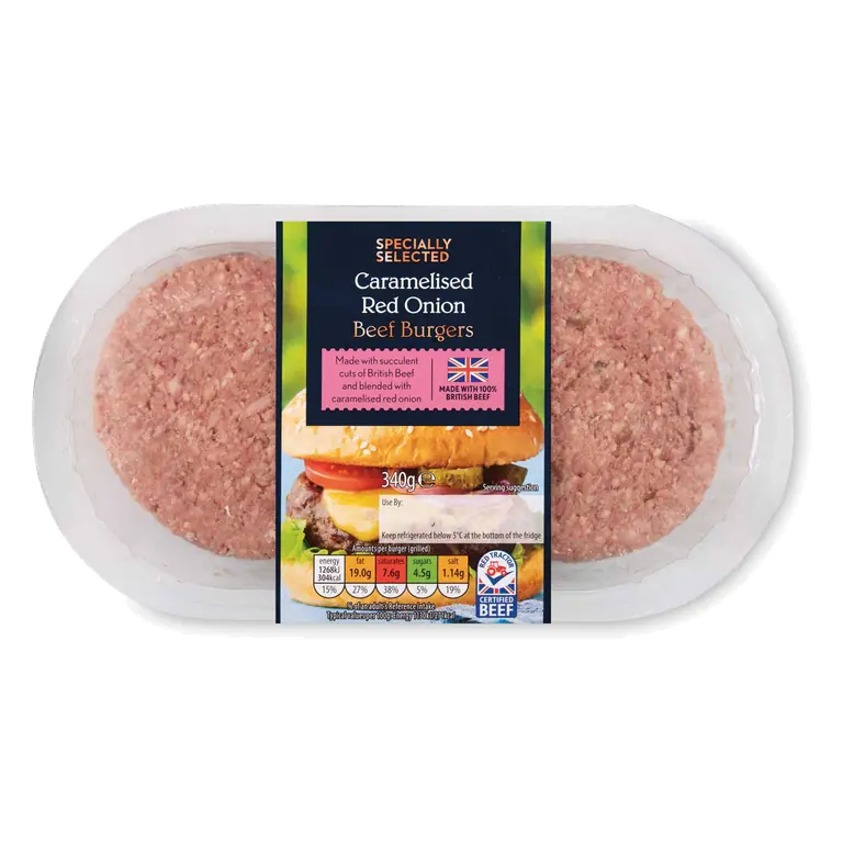 Caramelised Red Onion Burgers