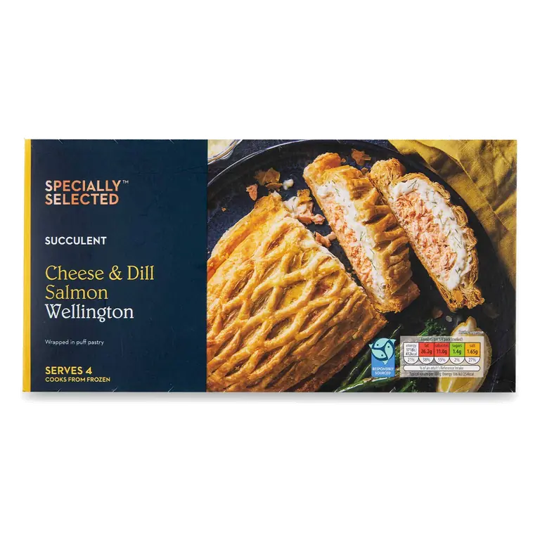 Cheese & Dill Salmon Wellington