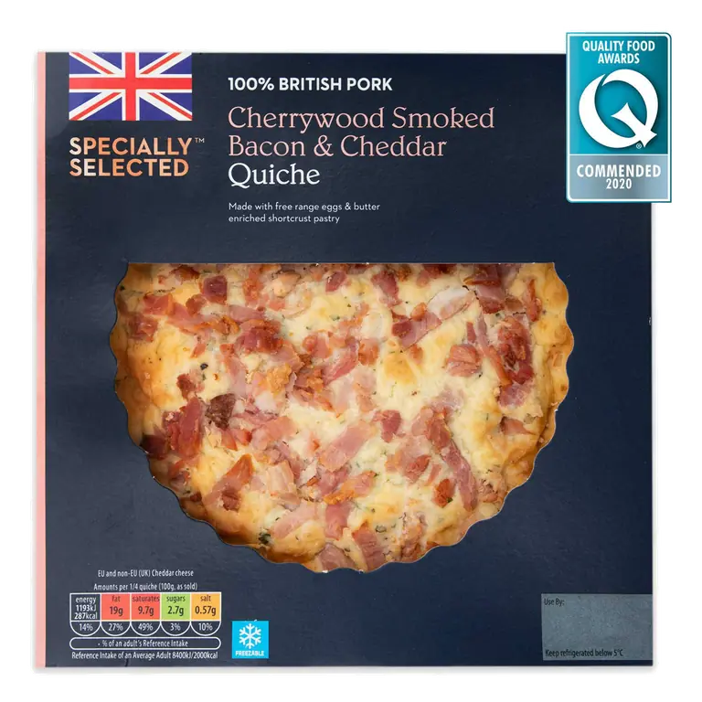 Cherrywood Smoked Bacon & Cheddar Quiche