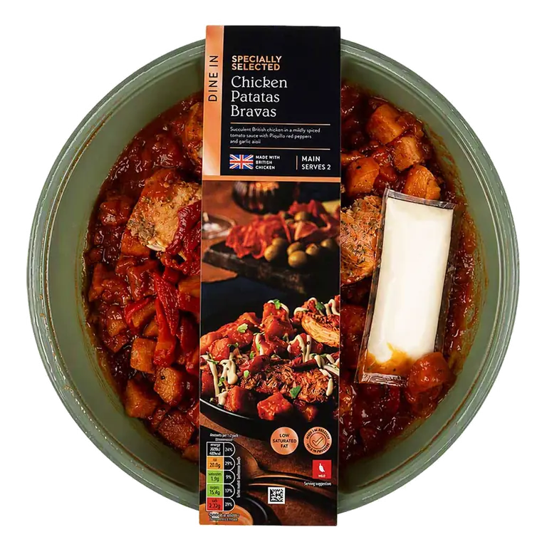 Chicken with Patatas Bravas